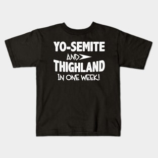 Yo-Semite And Thighland Anti Trump Vote Detergent 8645 Kids T-Shirt